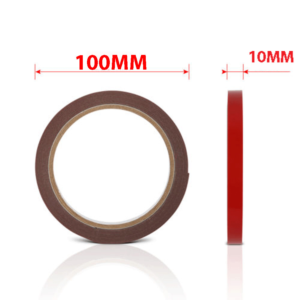 100 Auto Tape Acrylic Foam Double Sided Back Car Mounting Adhesive 3m x10mm 10ft