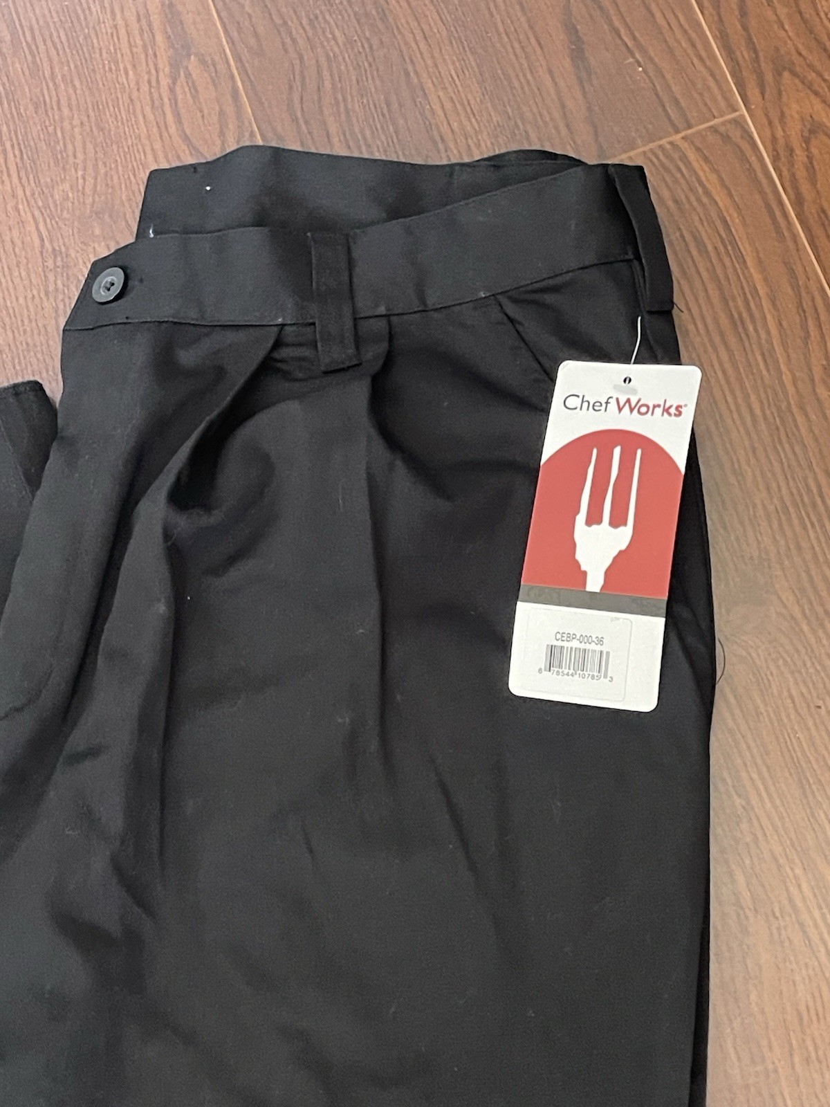 Chef Works Mens Pro Chef Pants Black Sz 36 CEBP-000-36