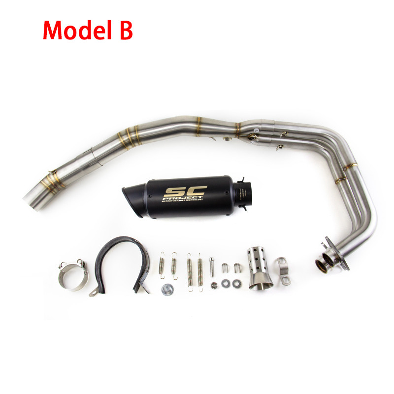 Full System Exhaust Muffler Header Pipe For Kawasaki Z400 Ninja 400 2017-2024