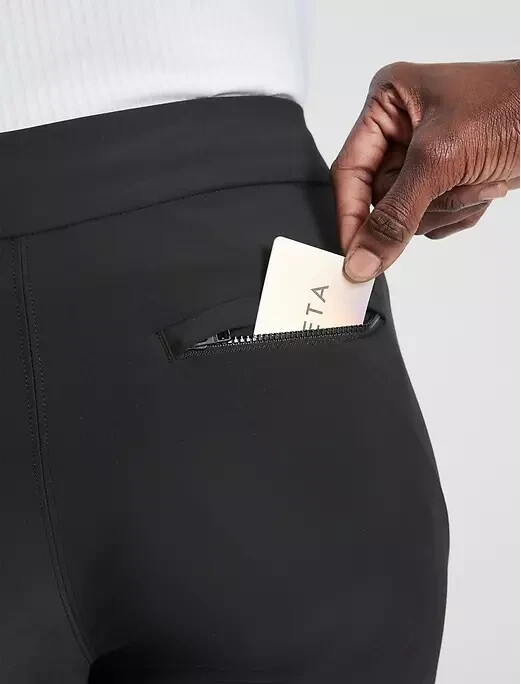 Athleta Black Stellar Flare Trouser- Size 0-NWT