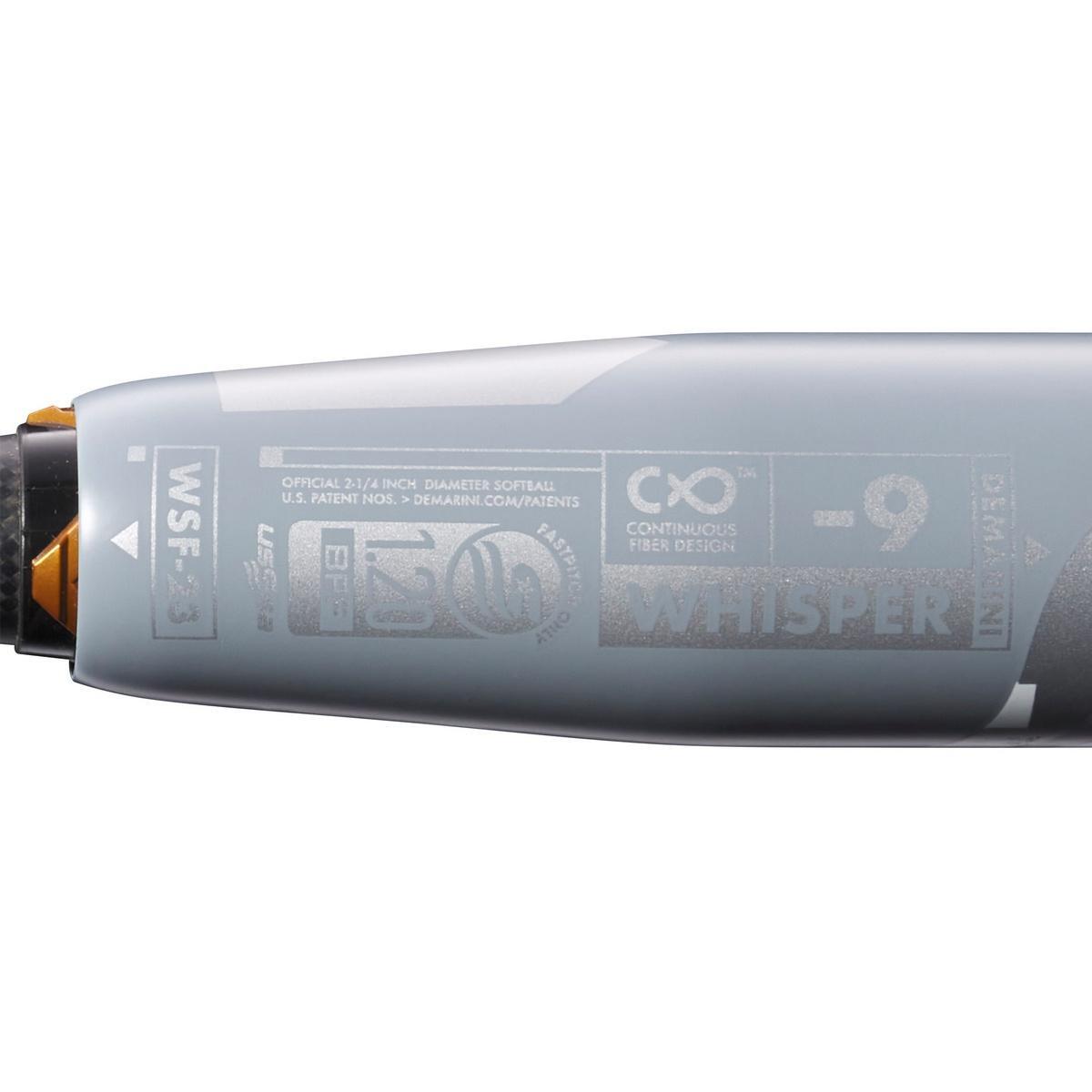 DeMarini Whisper Drop 9 Fastpitch Softball Bat: WBD2417010 (32 In. 23 Oz.)