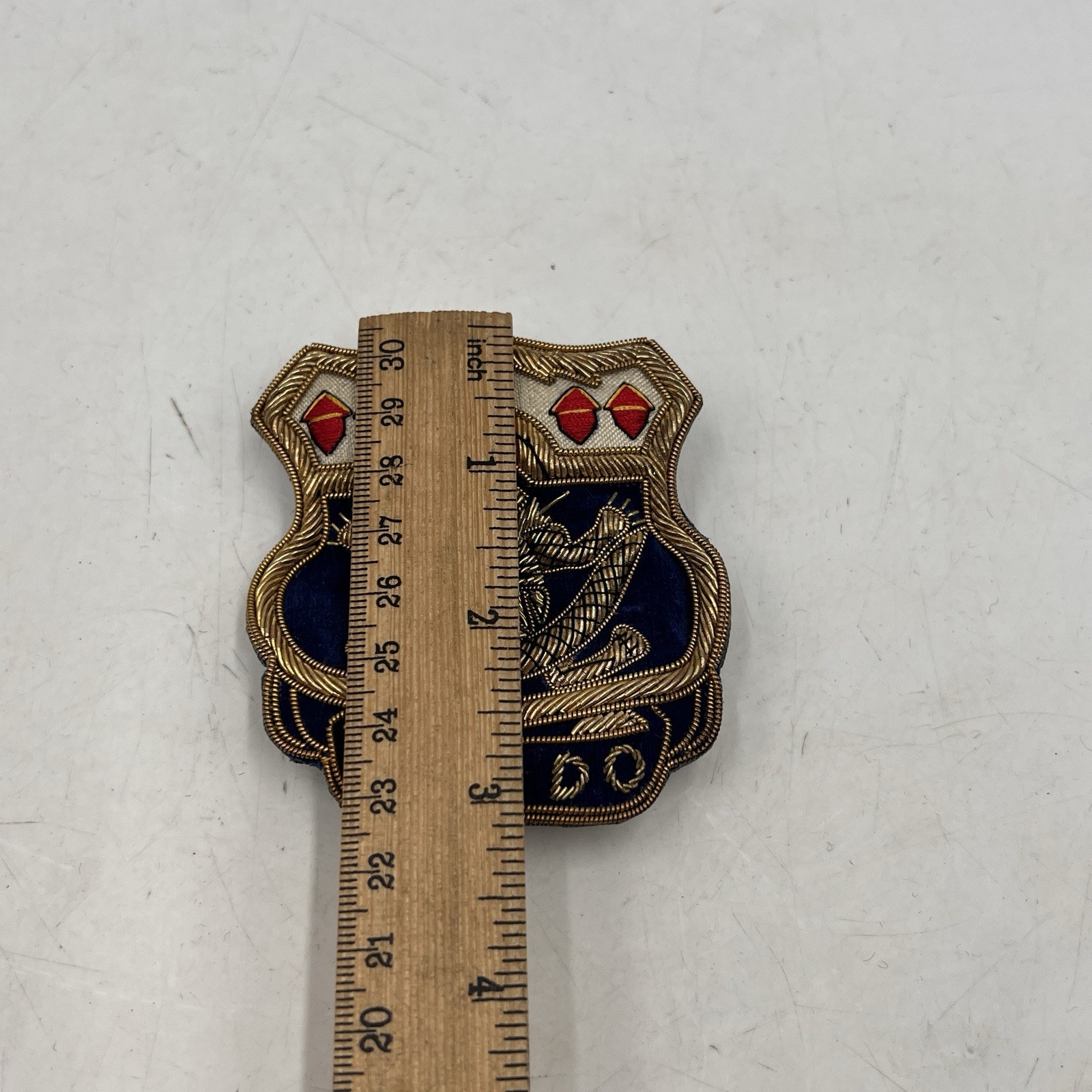 VINTAGE WWII US ARMY 15th INFANTRY REGIMENT CAN DO DRAGON CREST BADGE Patch Rare