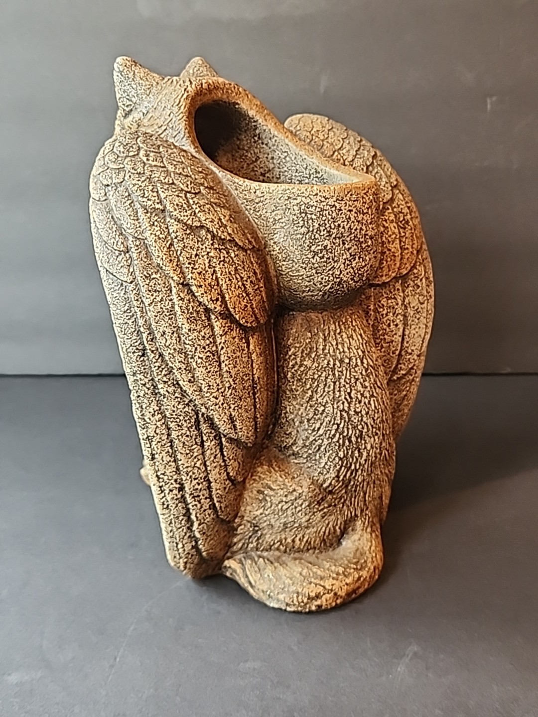 Windstone Editions Winged Spirit Wolf Candle Lamp Statue Pena Gargoyle READ