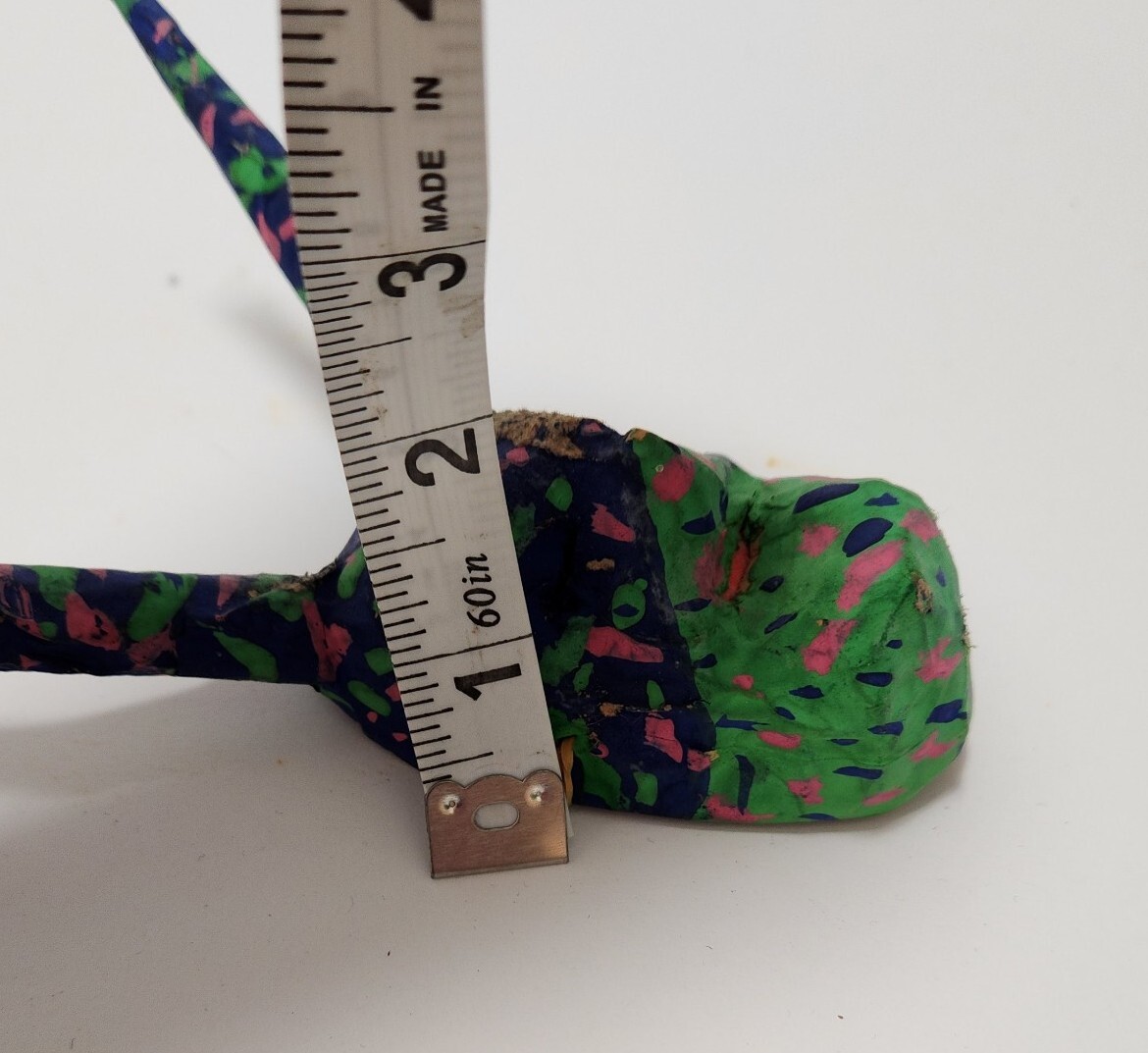 Vintage Artist Made Hand Made Paper Mache Mask Mexico Folk Art