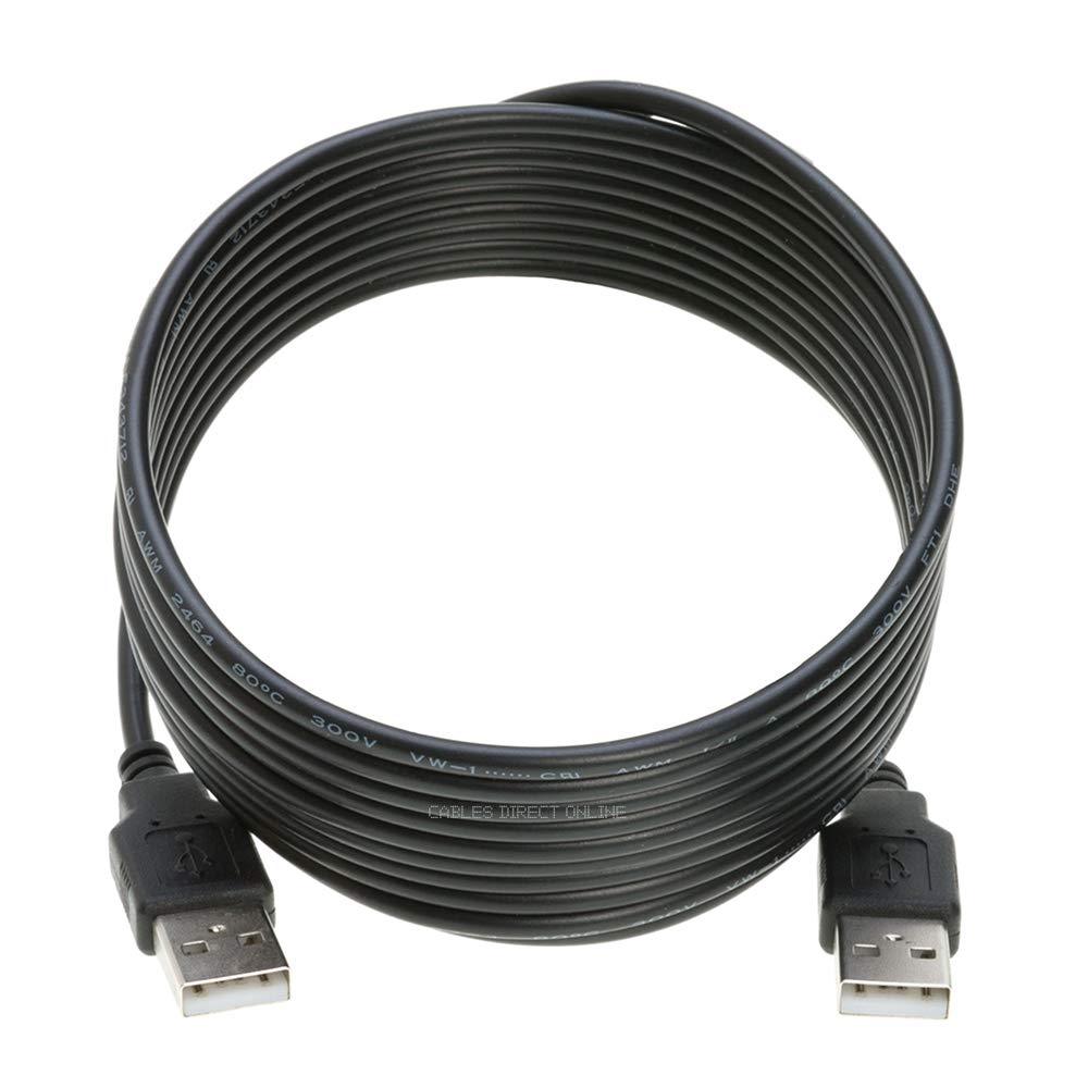 USB 2.0 Type A Male to Type A Male Cable Cord 3FT 6FT 10FT 15FT DATA WIRE