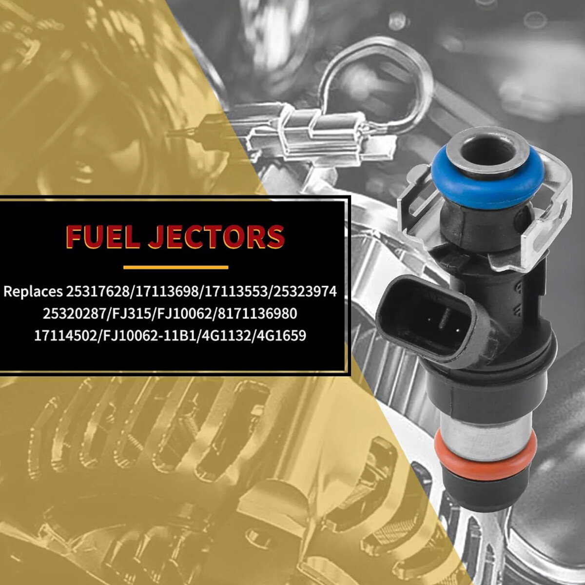 8x Genuine 25317628 Fuel Injectors For ACDelco GMC Chevrolet 4.8L 5.3L 6.0L