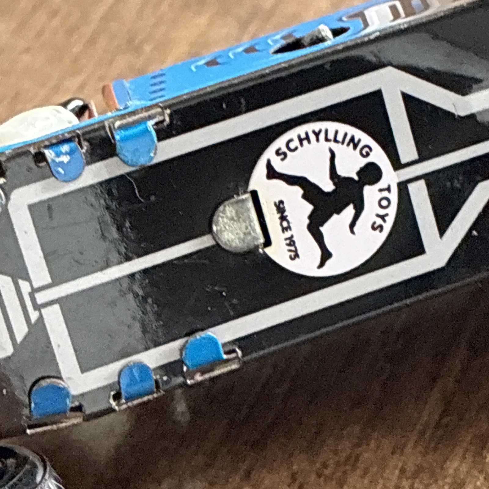 Schylling Speedway Racer Classic Wind-Up Tin Car Driver #2 Blue No BOX Or Key