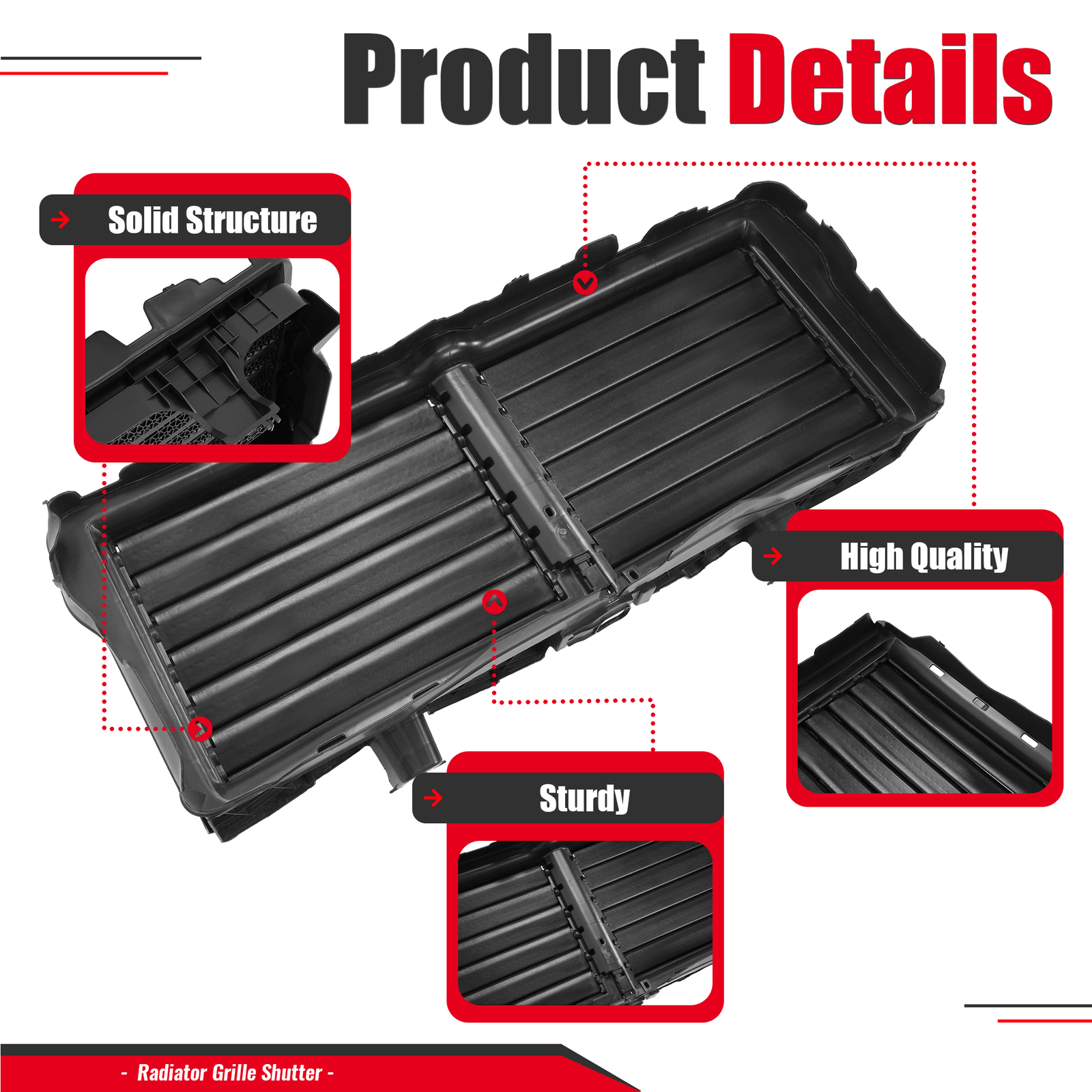 For 2017-2020 Nissan Titan/Titan XD Radiator Grille Shutter Assembly 21421-9FT0B