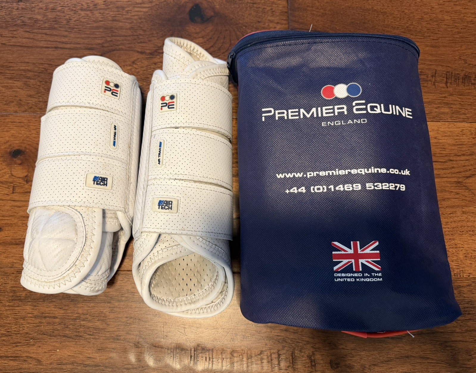 Premier Equine Carbon Tech Airflex Eventing Boots Set Fronts/Hinds White Small