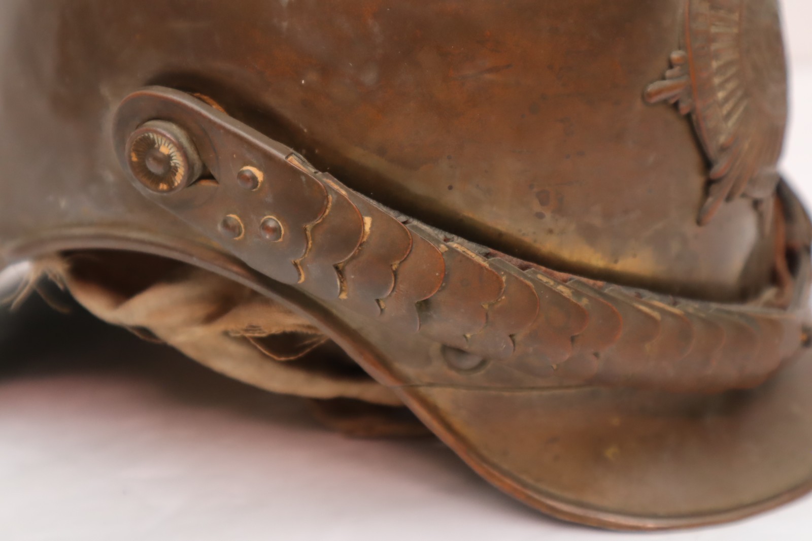 Prussian Garde du Corps Brass Parade Helmet W Eagle Top