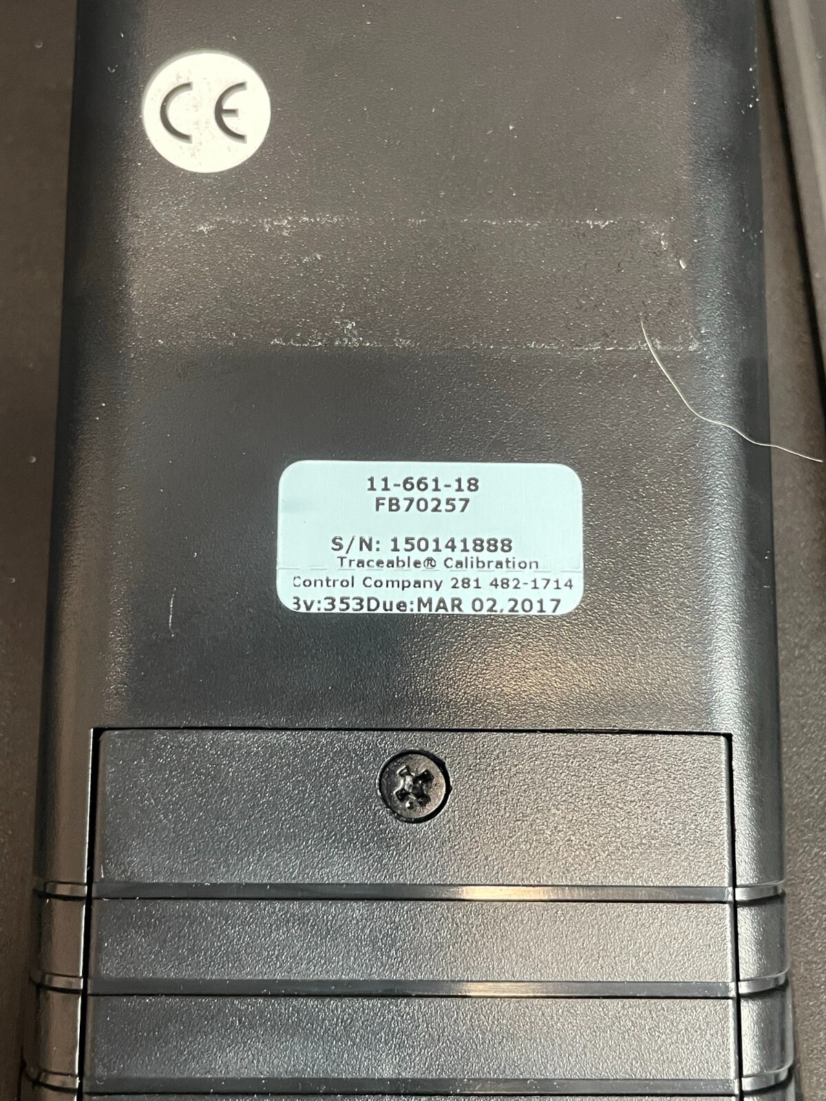 Fisher Scientific Traceable Memory Hygrometer Thermometer