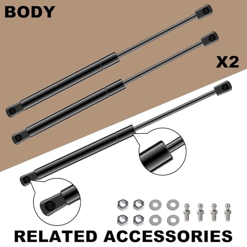 Gas Struts 16In Gas Struts Spring for RV Bed, 55Lb/249N Gas Prop Shocks Lift