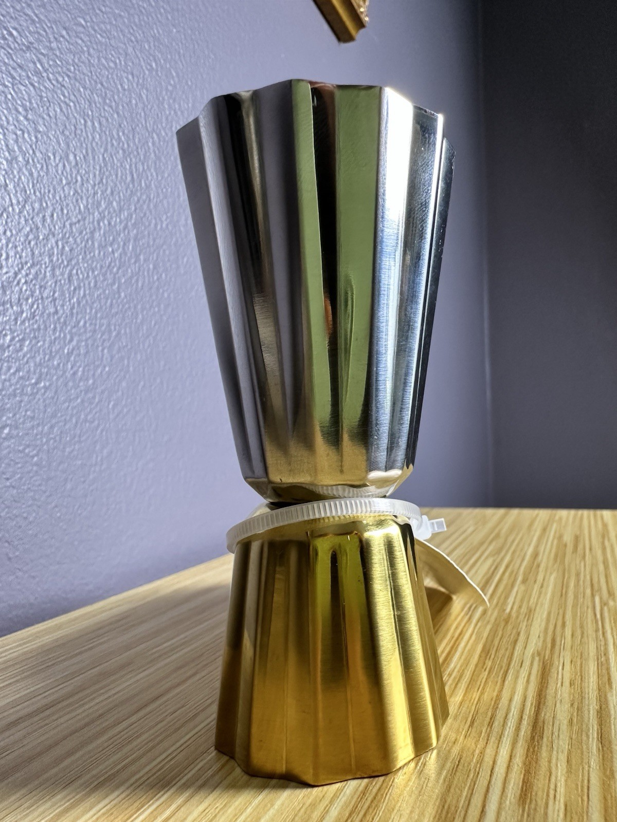 Threshold Double Jigger Metal Stainless Steel Gold Commercial Bar Tool