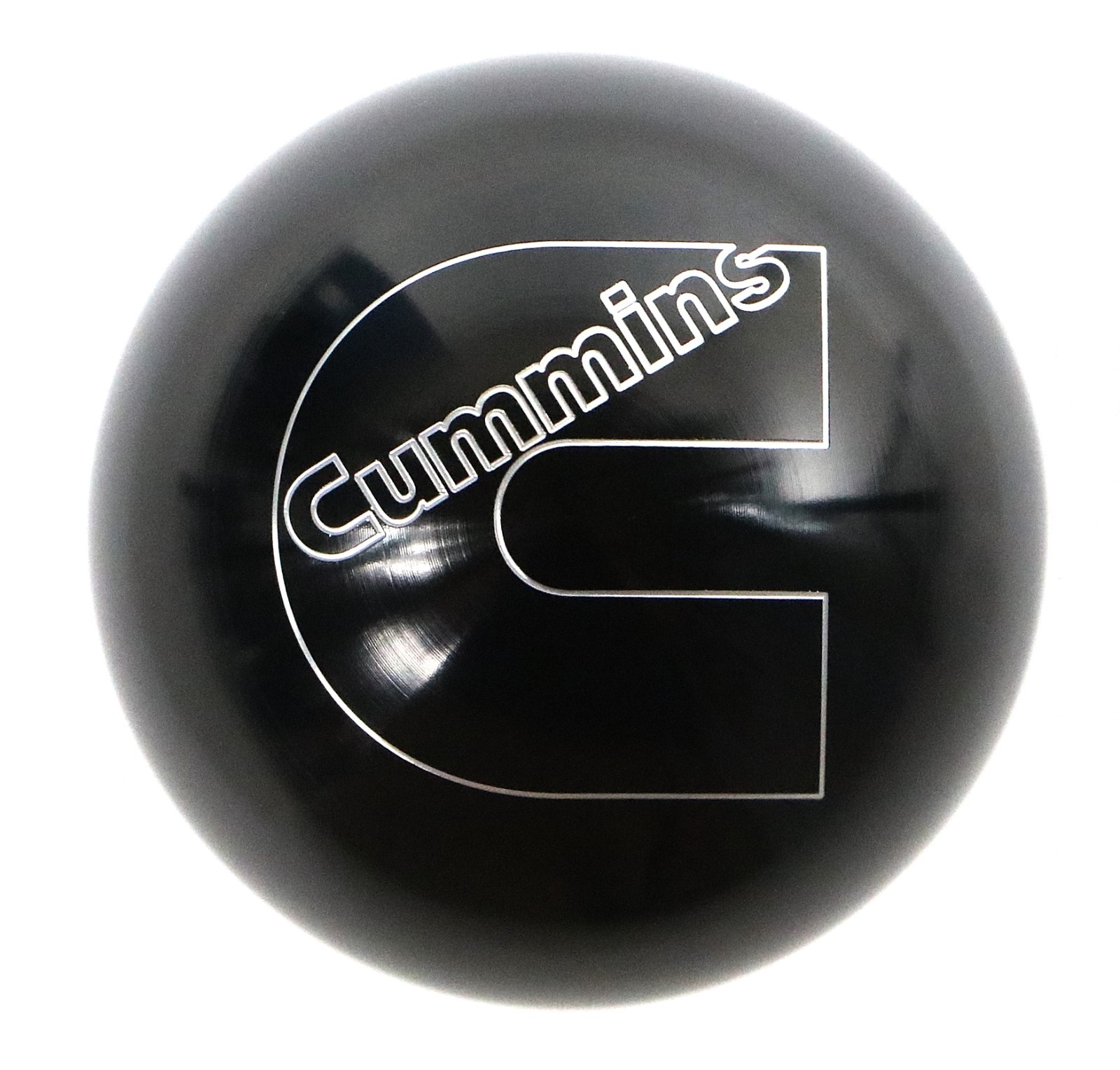 1989-2018 Dodge Ram Cummins Logo 2.25" Billet Aluminum Shift Knob Black Adapter