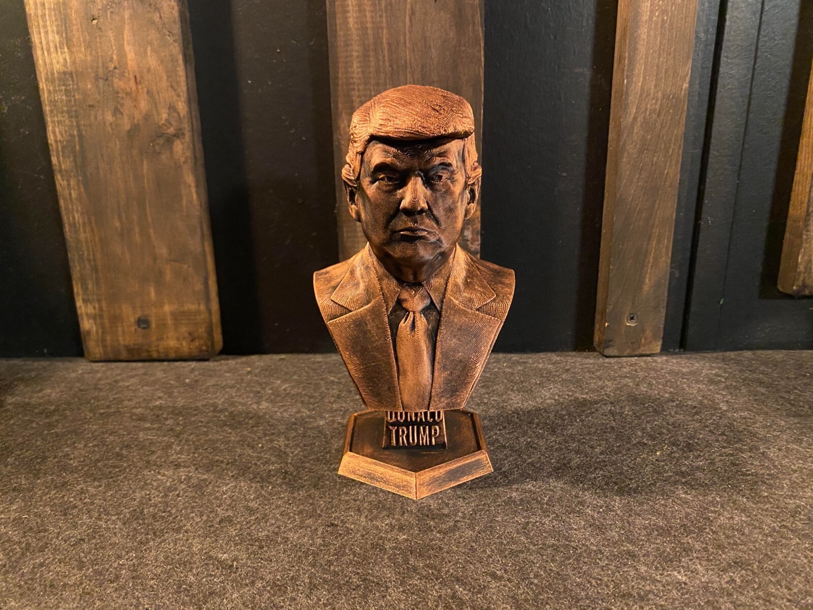 Donald Trump Copper Statue 7 INCHES TALL