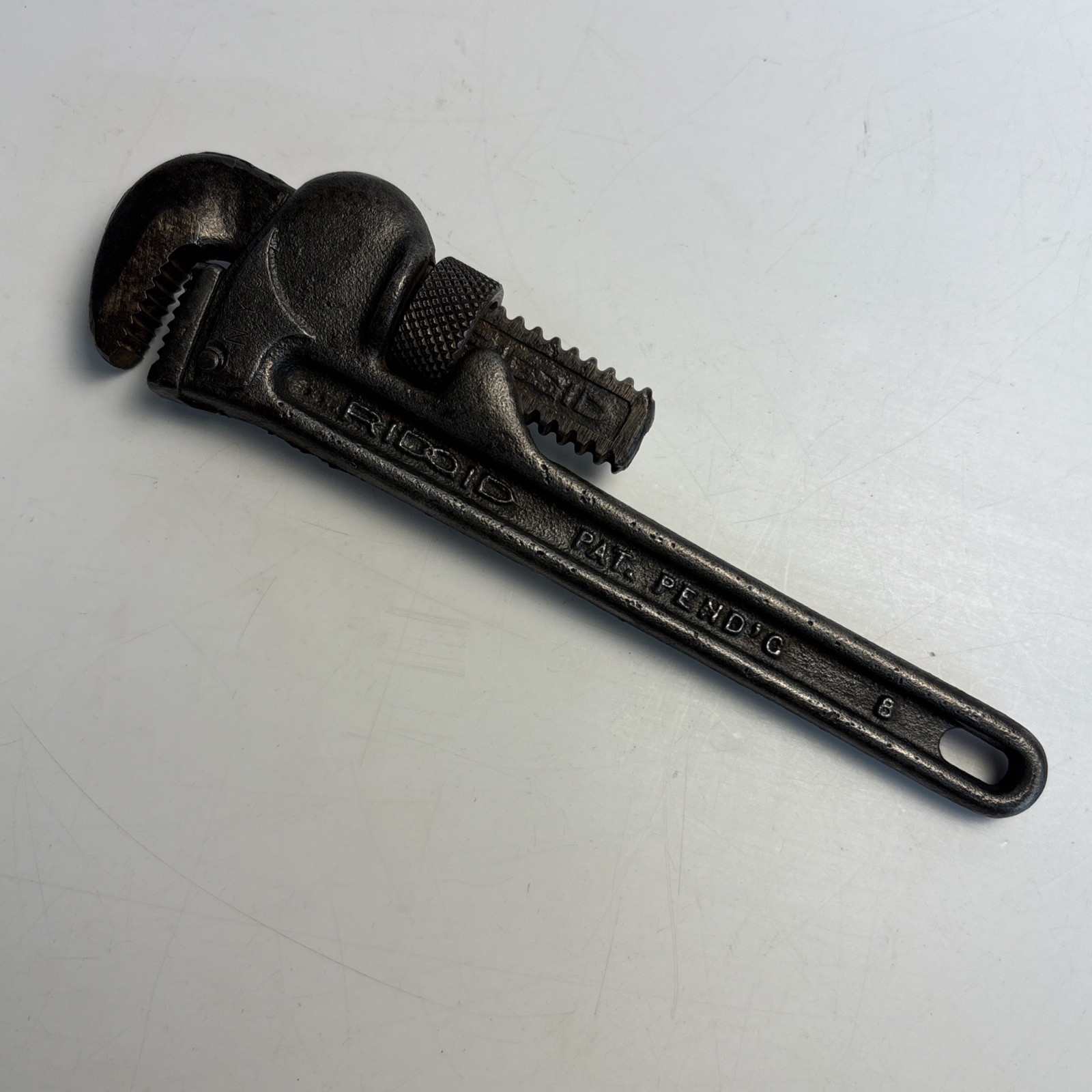 Vintage RIDGID 8” Pipe Wrench PAT PEND’G N.Y.C. USA