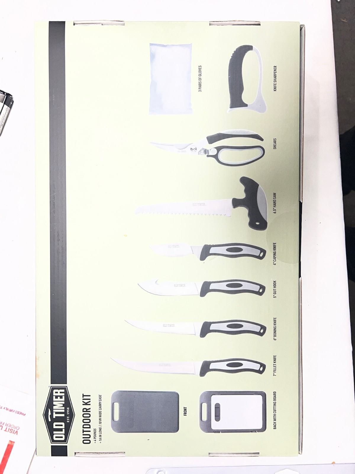 Old Timer Outdoor Kit and Lightweight Field Dressing Kit with Bone Saw, Game She