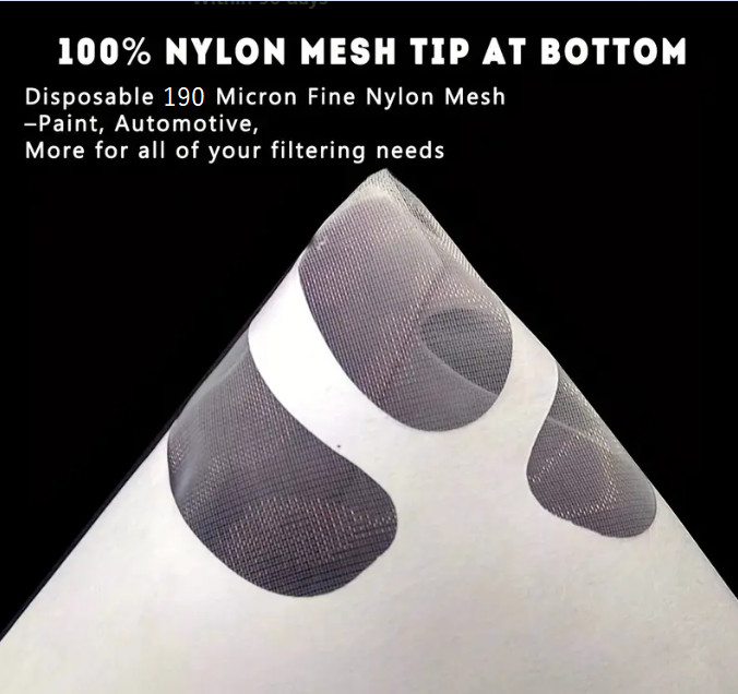 Paint Strainers, Paint Filter Strainer Paper Cone - 190 Mic, Pack (250/500/1000)