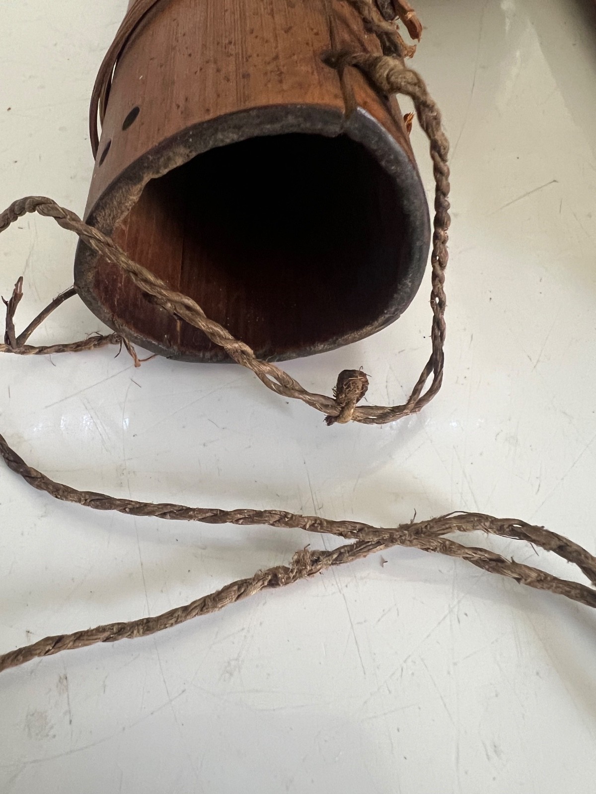 ANTIQUE AMAZON INDIAN DART CONTAINER QUIVER