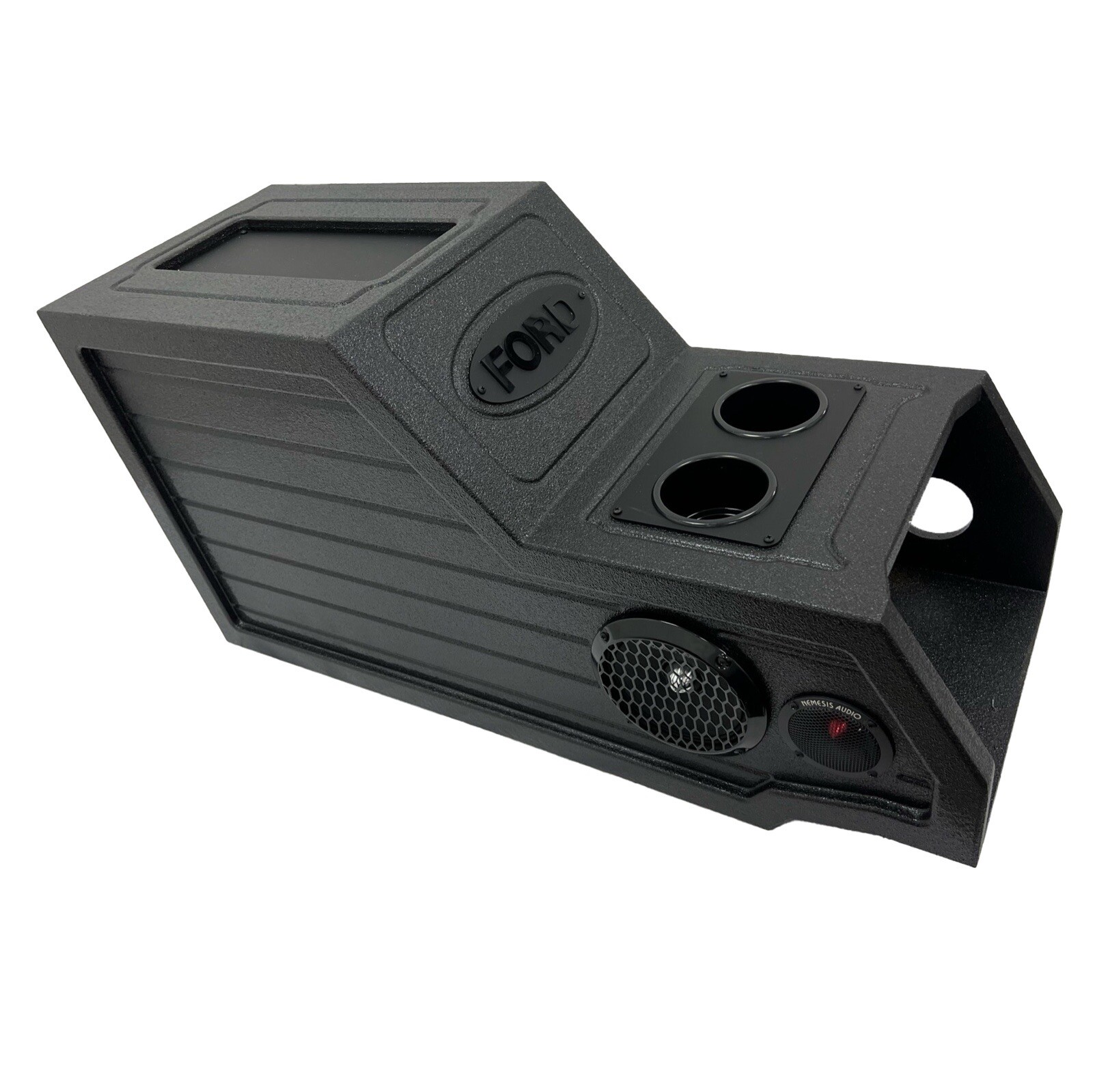 Ford F-150 04-08 Center Console Subwoofer Box 1x12” Woofer F150 Crew Cab