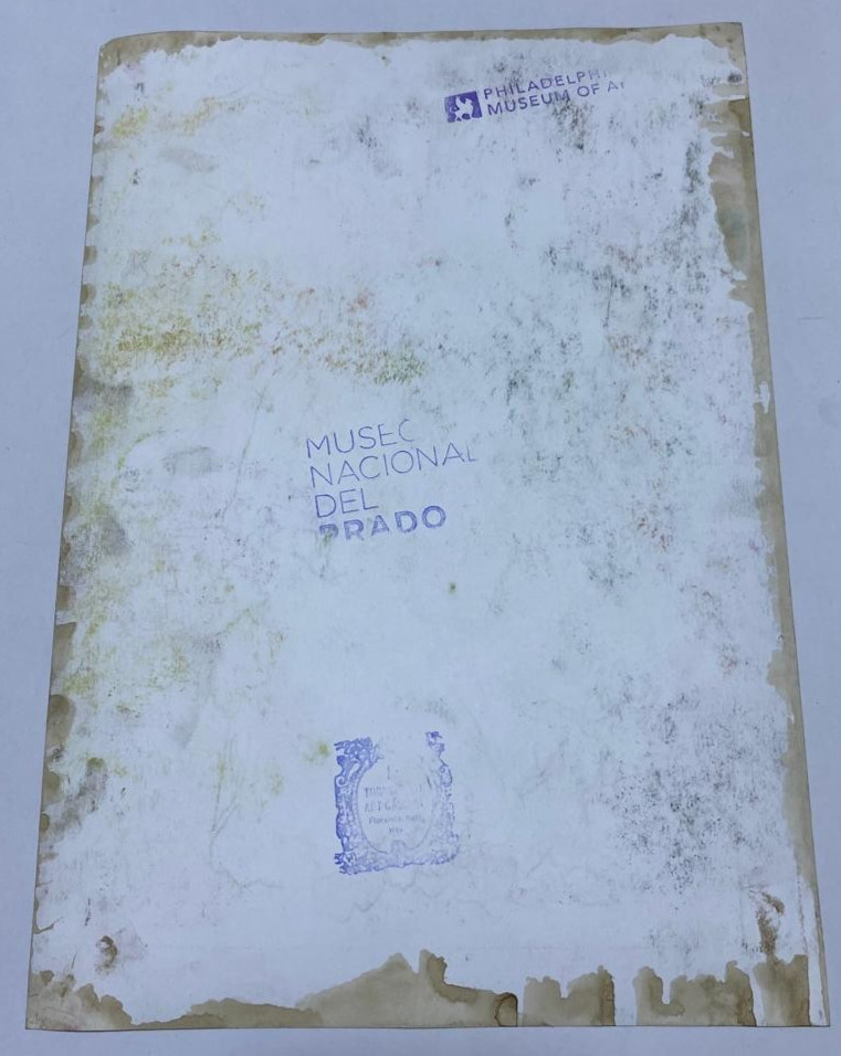 JOHN SINGER SARGENT Drawing on paper (Handmade) signed and stamped mixed media.