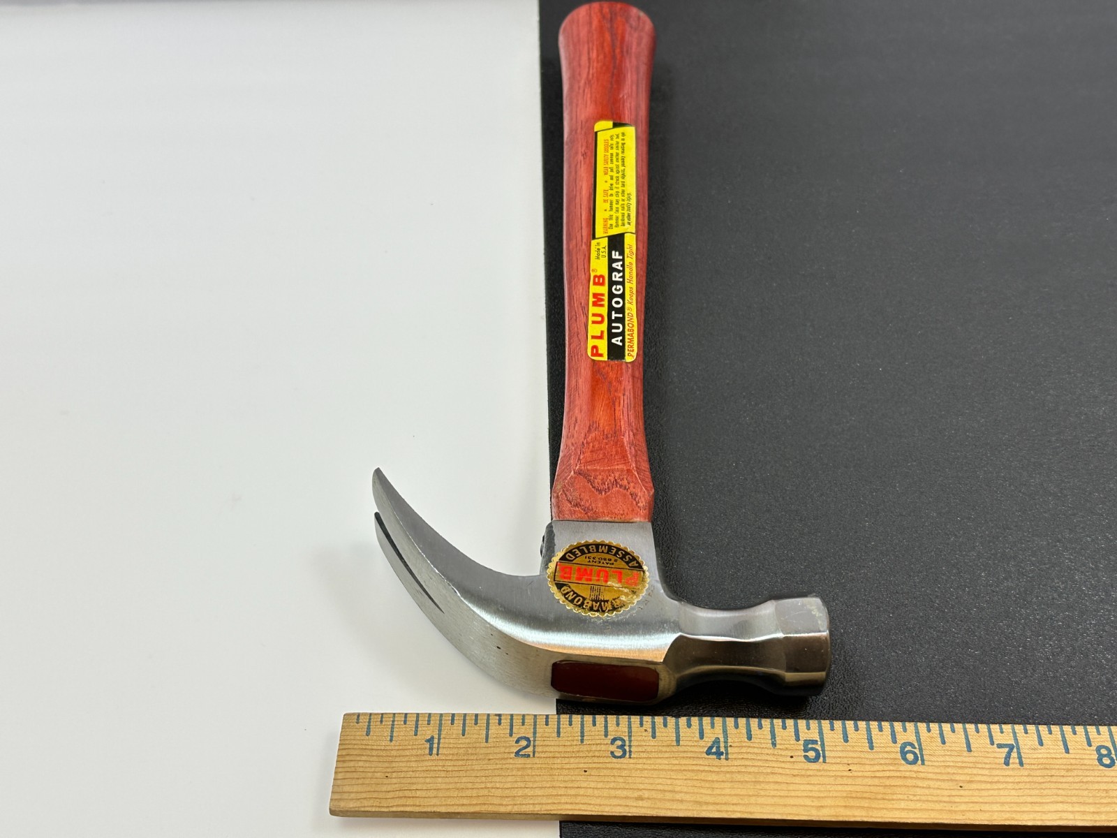 Plumb Tools USA 16oz Autograf Permabond Claw Hammer (NEW Old Stock NOS)