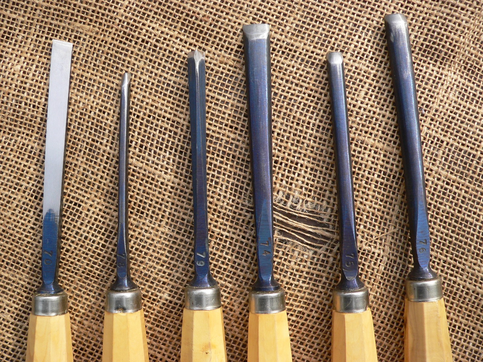 MIFER Carving Chisels Set of 6 Woodworking Tools, Spain