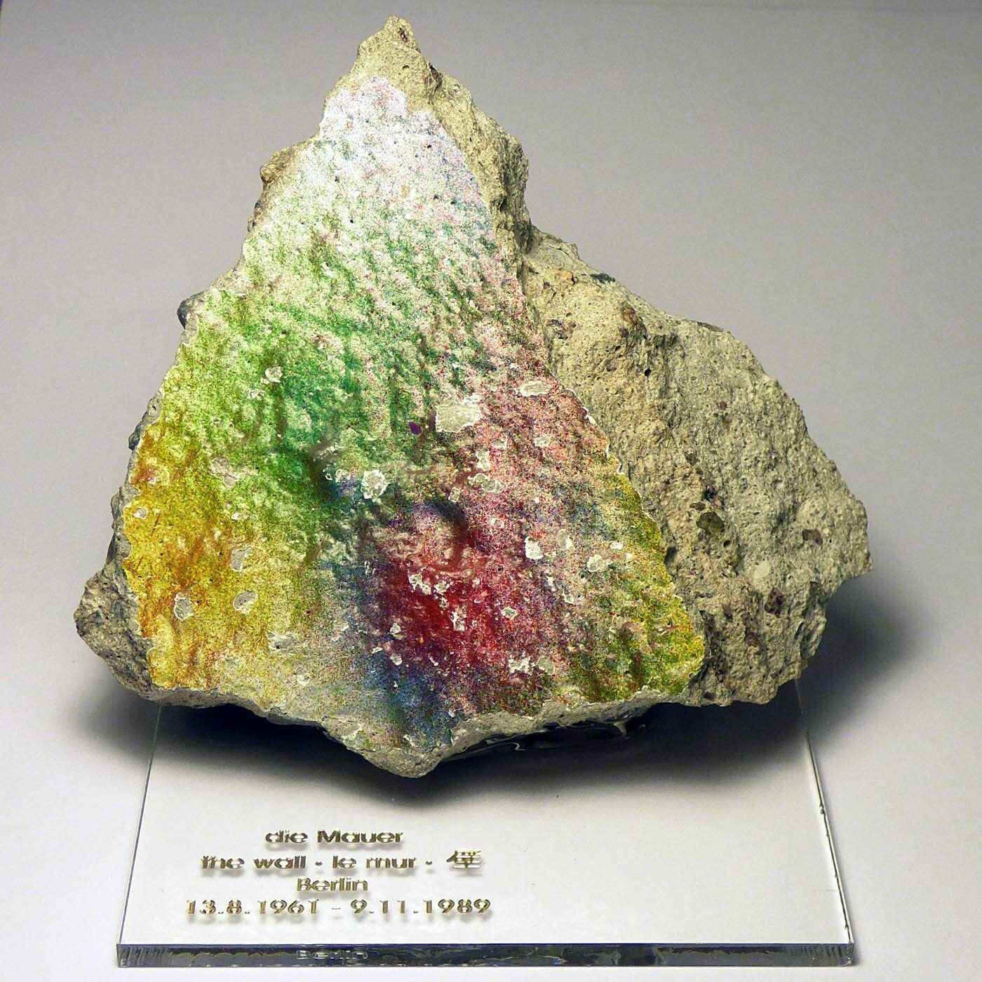 Authentic piece of the Berlin wall Extra large