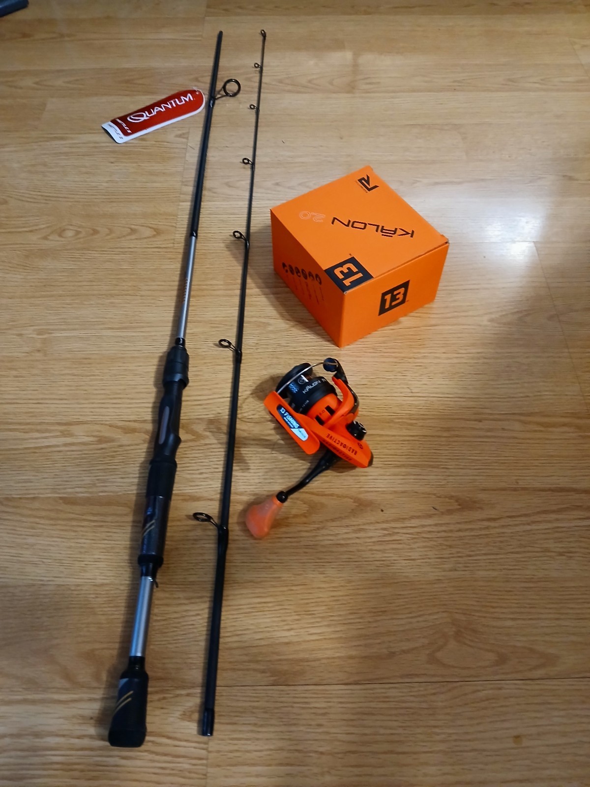 Kalon 13 Fishing 2.0 Radioactive Spinning Fishing Reel Quantum Throttle II Combo