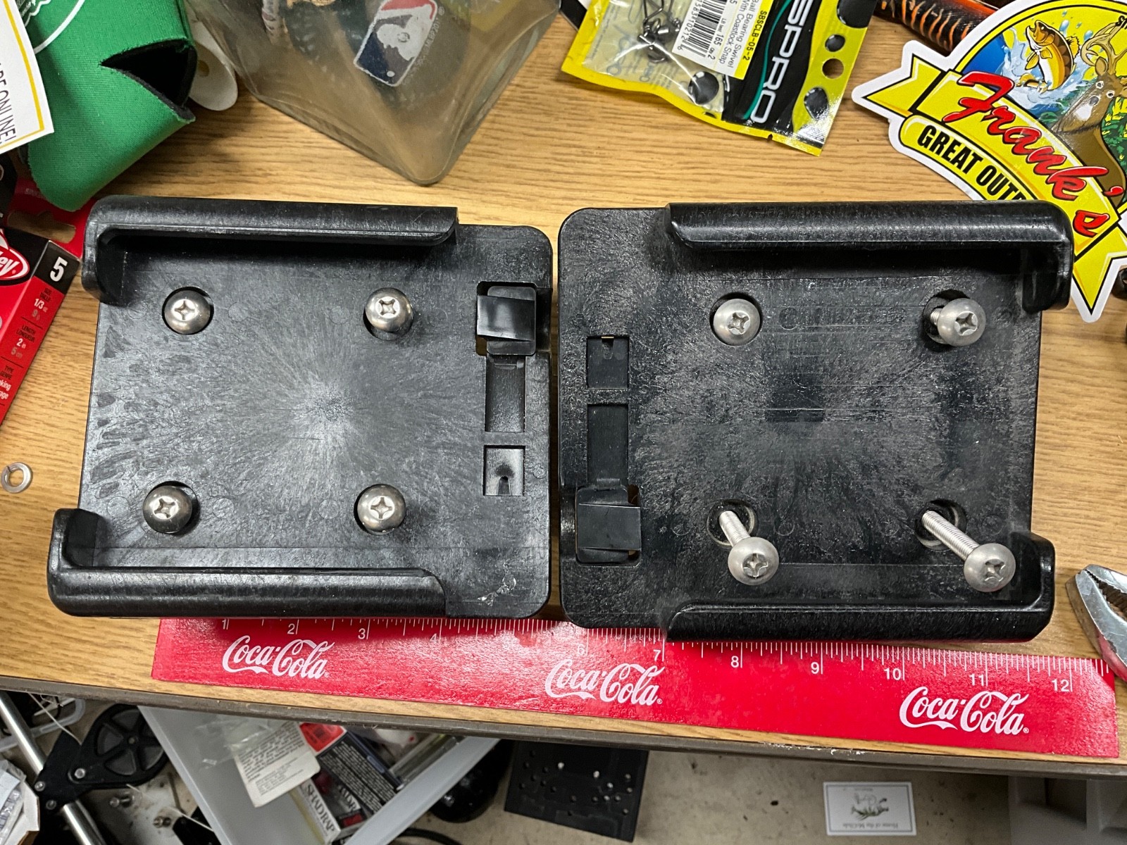 Cannon Slide Mounts for  Downriggers (2) - manual or electric models, bolts too