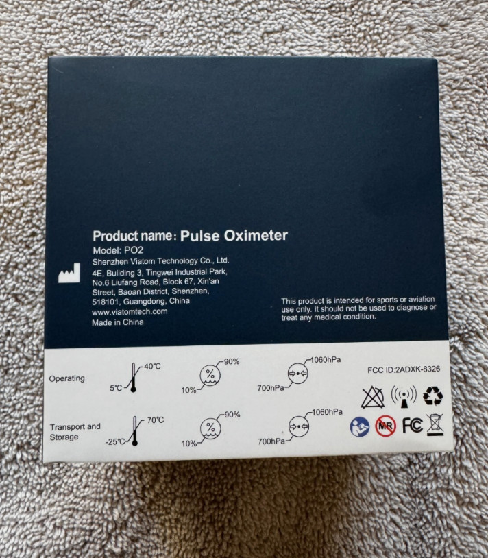 Wellue O2 Ring Rechargeable Wearable 0xygen Monitor Ring & Heart Rate Tracking