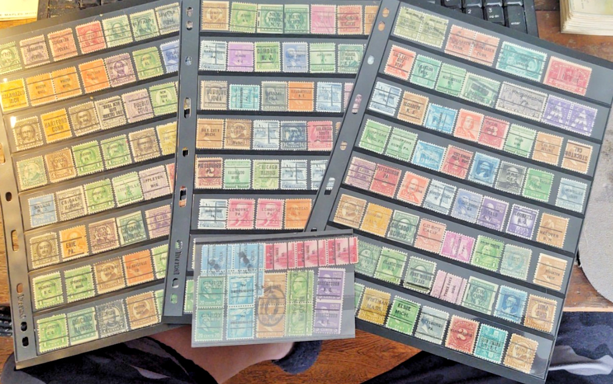 Collection 200 OVERPRINT US Stamps Nebraska Kansas Iowa Texas Good Mix Rarities