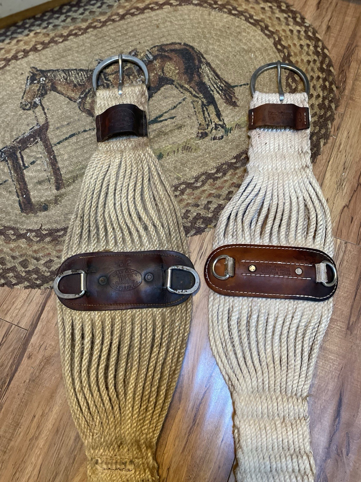 Lot of 3 Western Cinches Classic Equine Mohair-Alpaca 30” Billy Cook 32” and 30”