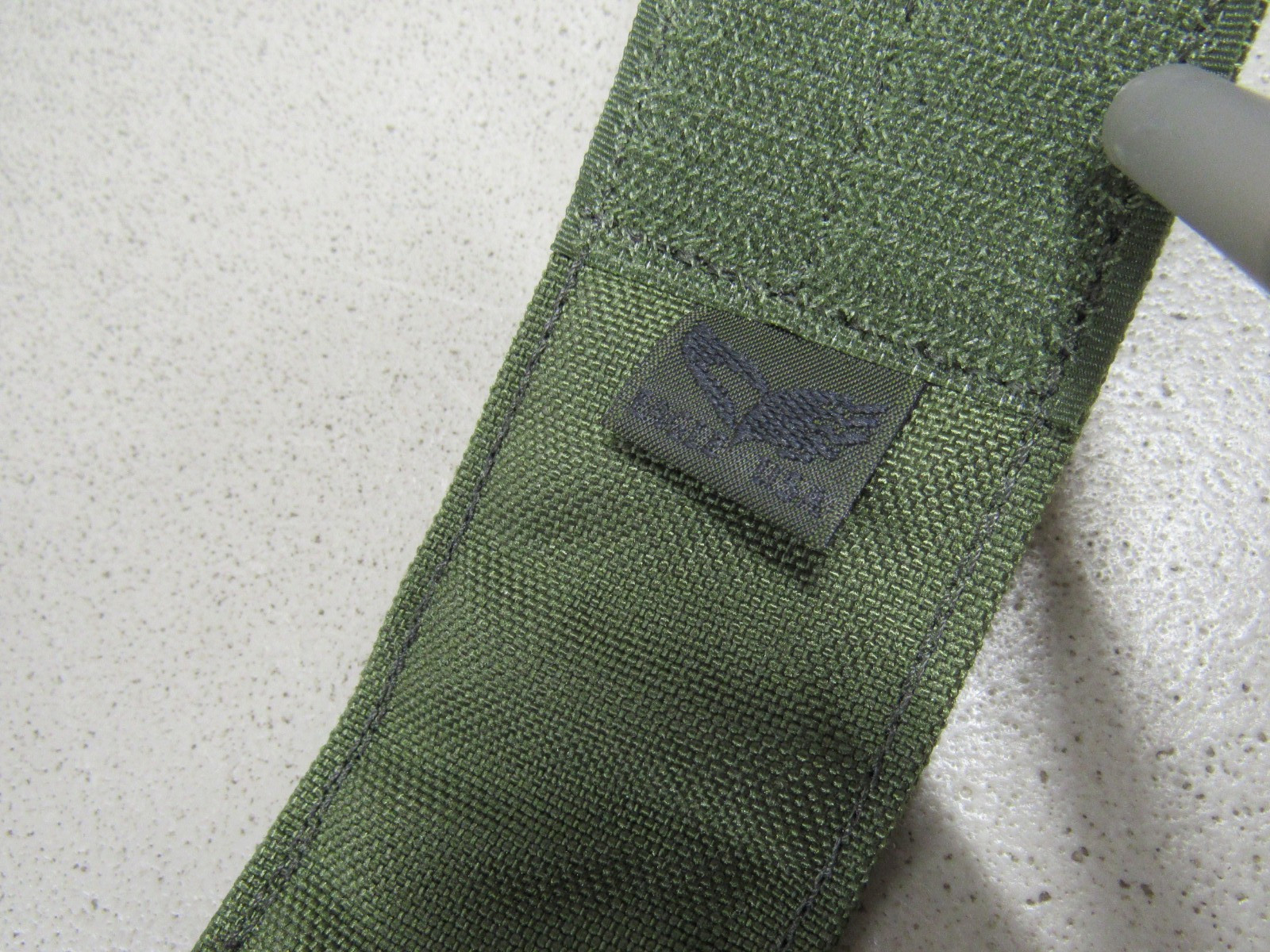 Old Gen Eagle OD Green Suppressor Pouch w/ Alice Clip Flashlight Pouch NOS
