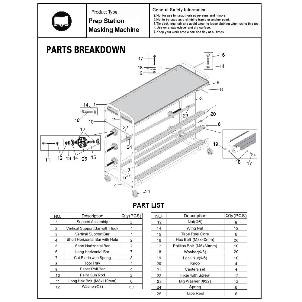 PREP STATION MASKING MACHINE