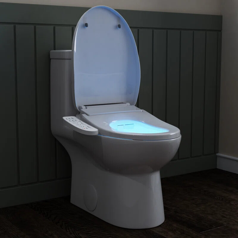 HOROW elongated Bidet smart Toilet Seat With Heated and Dryer Warm Water Flush