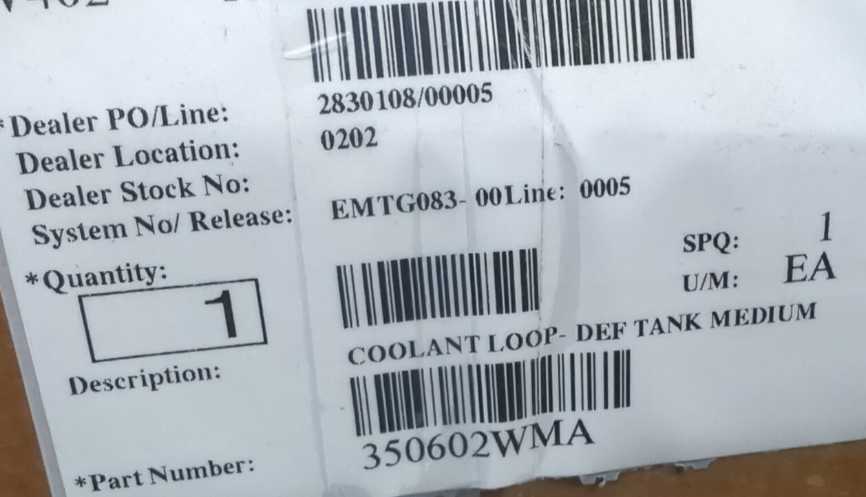 350602WMA DEF HEADER COOLANT LOOP