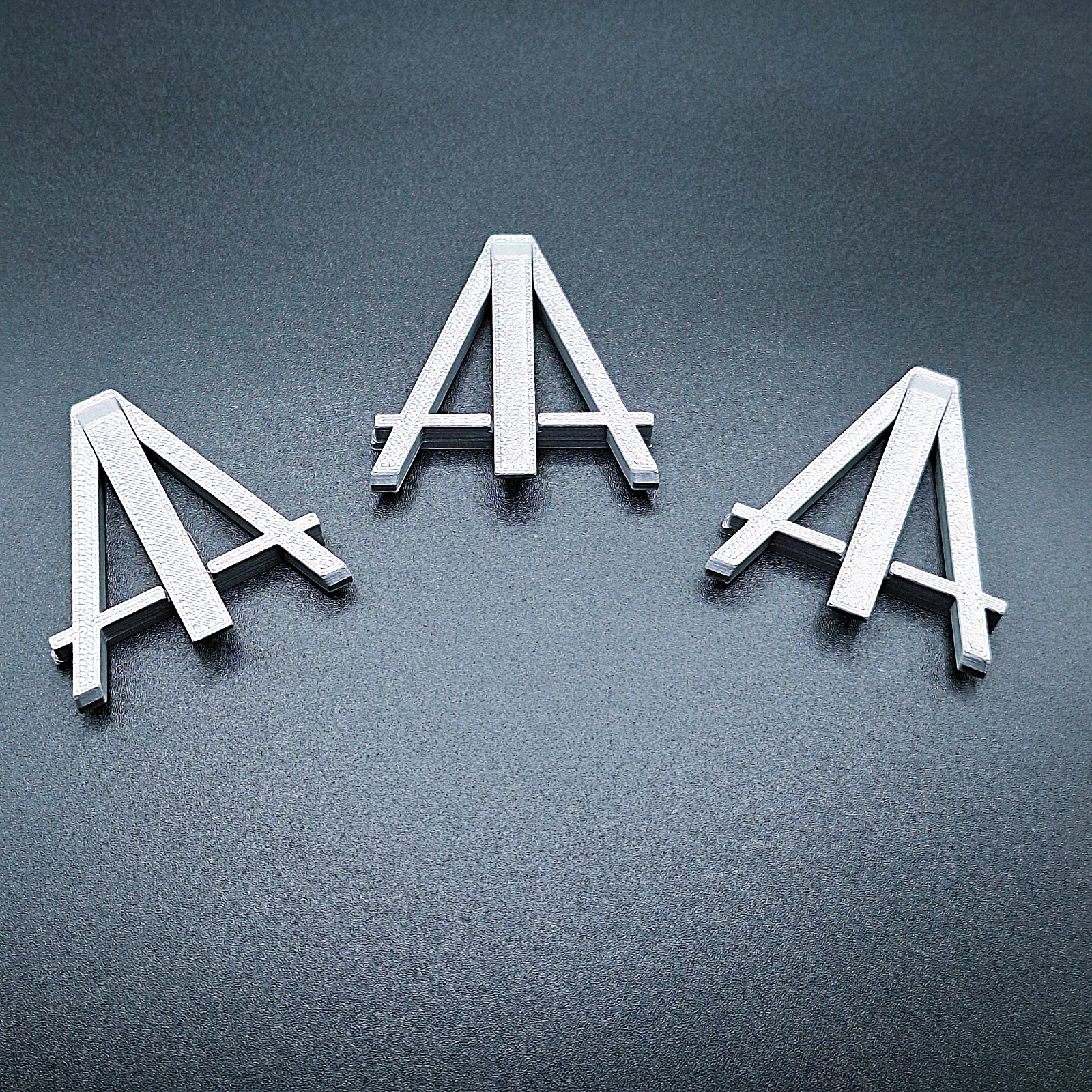 Mini Easel Stand (3) Customizable Trading Card Coin Holder Dollhouse Art Display