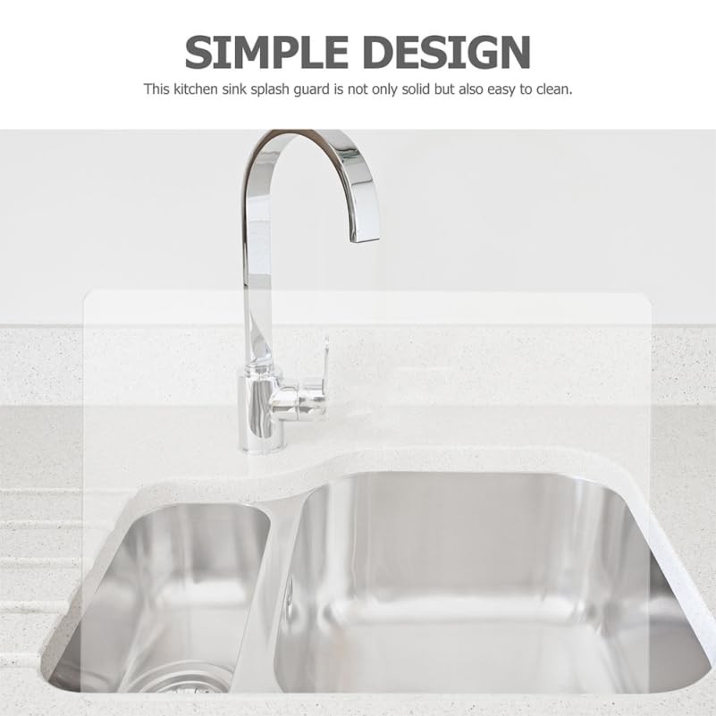 Acrylic Sink Splash Guard, Freestanding Kitchen Splash Panel Barrier Behind F...