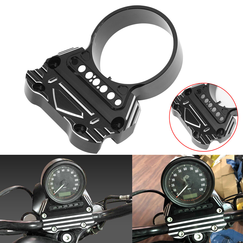 Side Speedometer Bracket Relocation Indicator Clamp For Harley Sportster XL883
