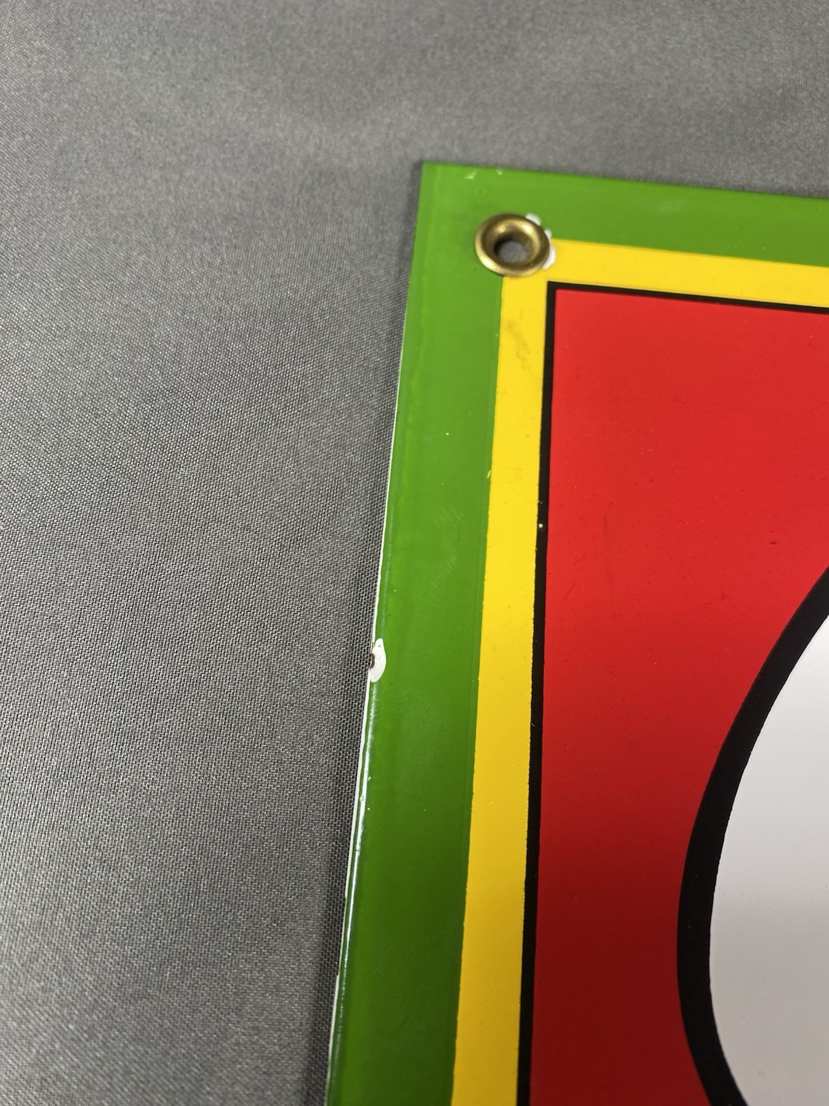 Drink Coca Cola Trade Mark Porcelain Sign 18x6”