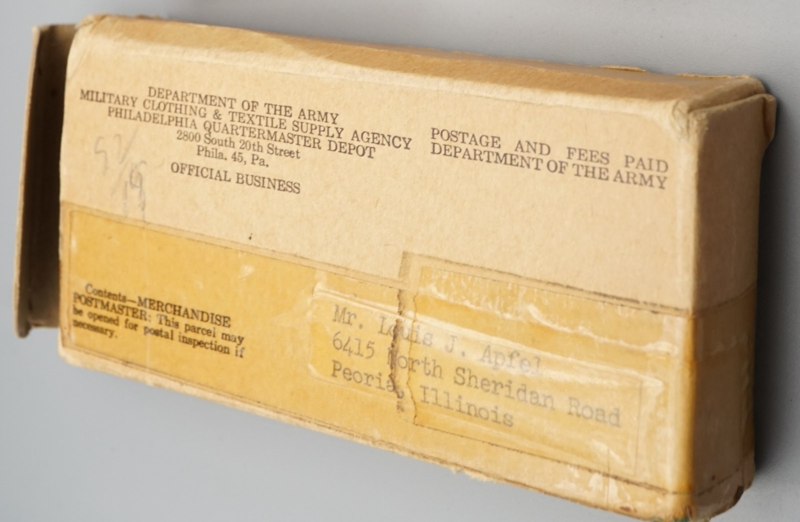 WWI Army Victory Medal W/ Original Box & Packaging SUPER RARE NOS NEW OLD STOCK