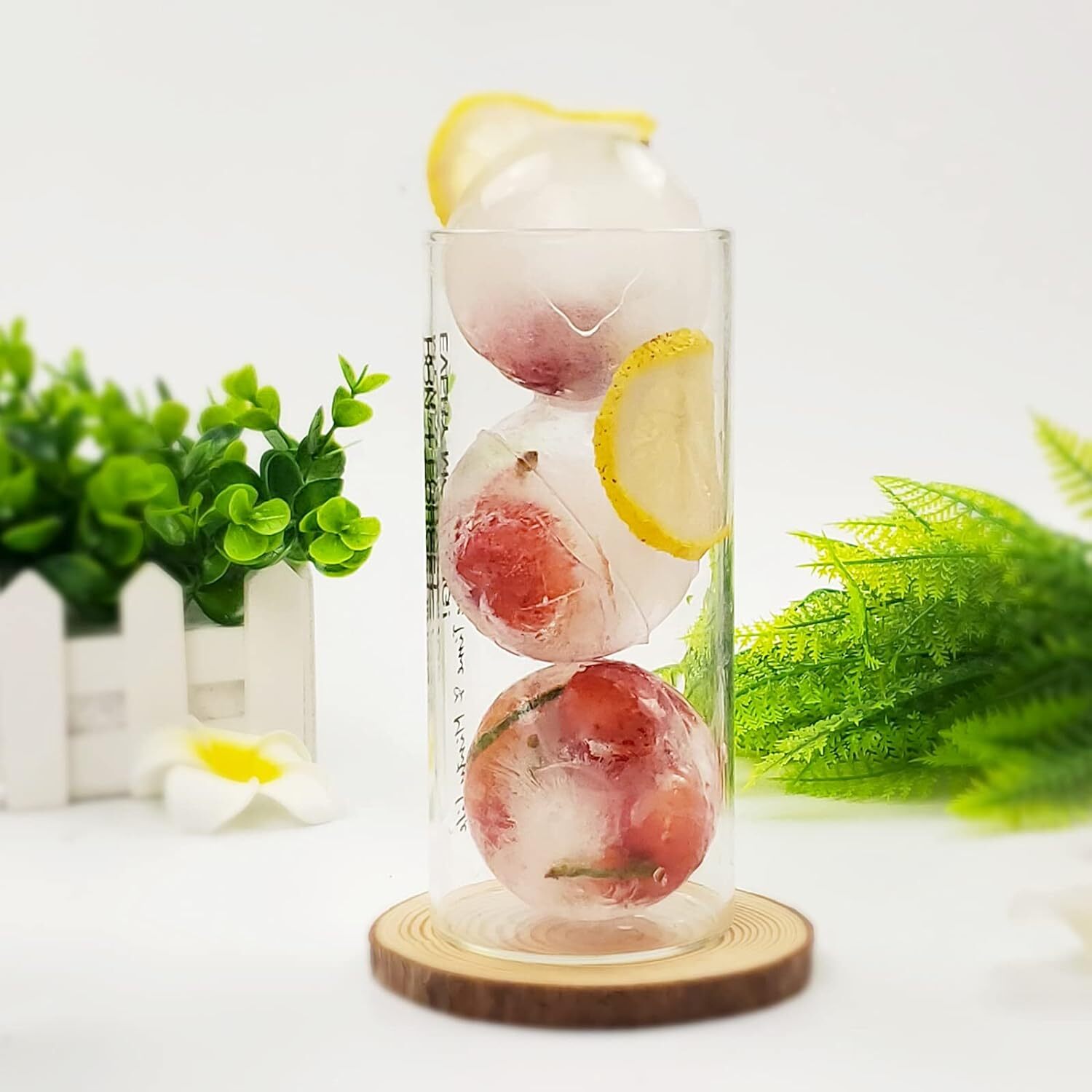 Slow-Melting Stackable Large Ice Cube Mold Maker For Whisky Cocktails Beverage