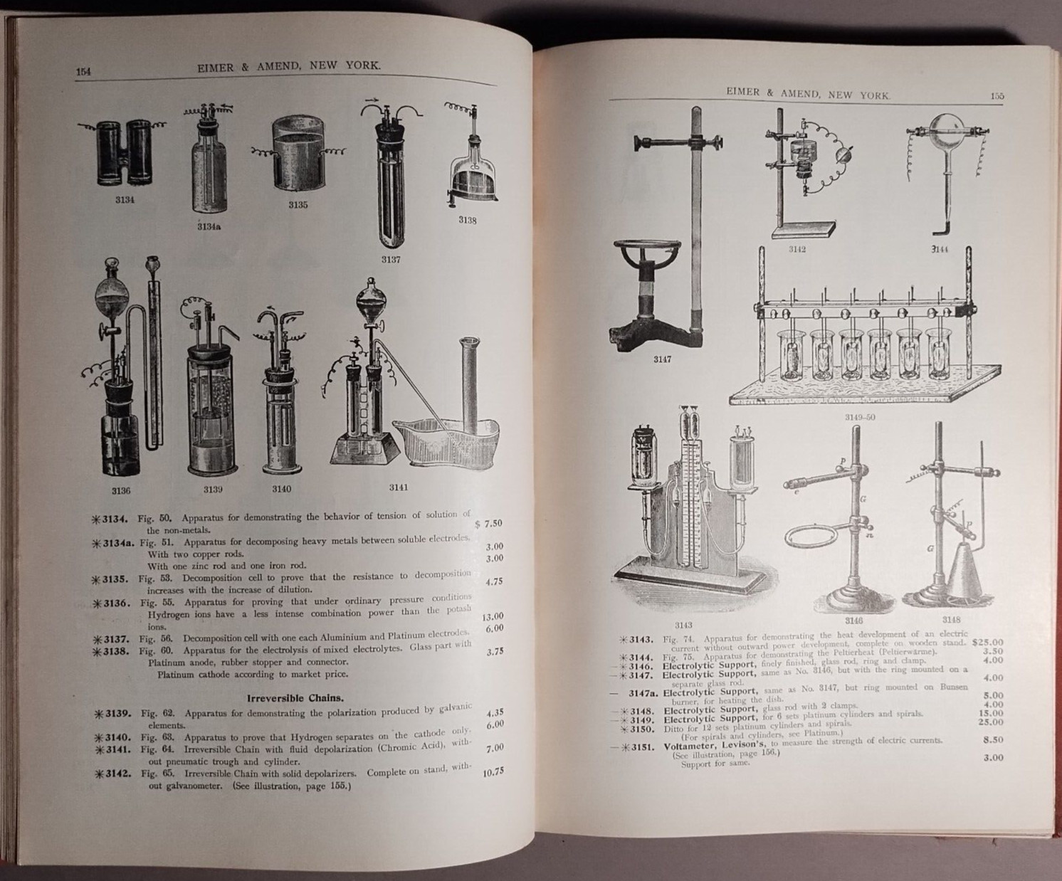 1910 Eimer & Amend Chemical Assay Laboratory Apparatus Supplies Catalog S-12