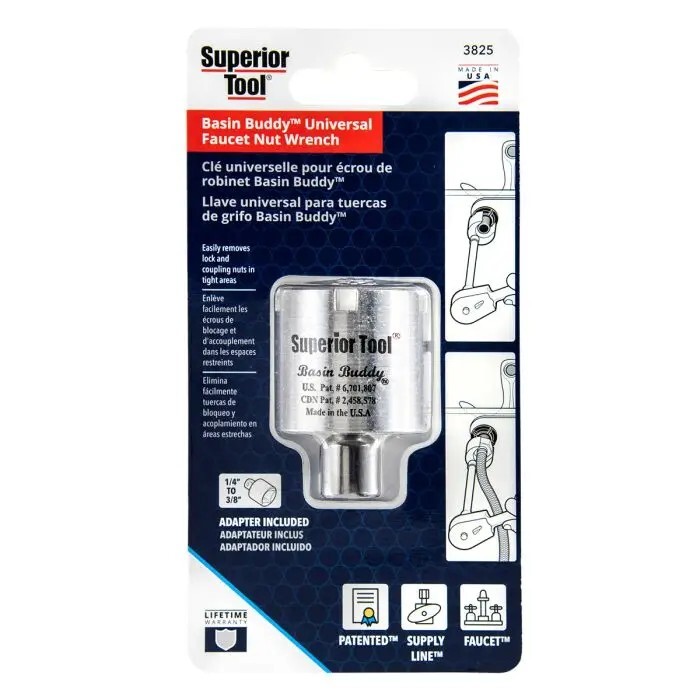 Superior Universal Faucet Nut Wrench Basin Buddy Tool Removes Lock Coupling Nuts