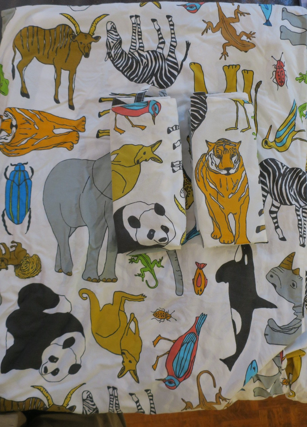 Land Of Nod-Welcome To The Jungle - Duvet Cover & 2 Shams FULL/Queen