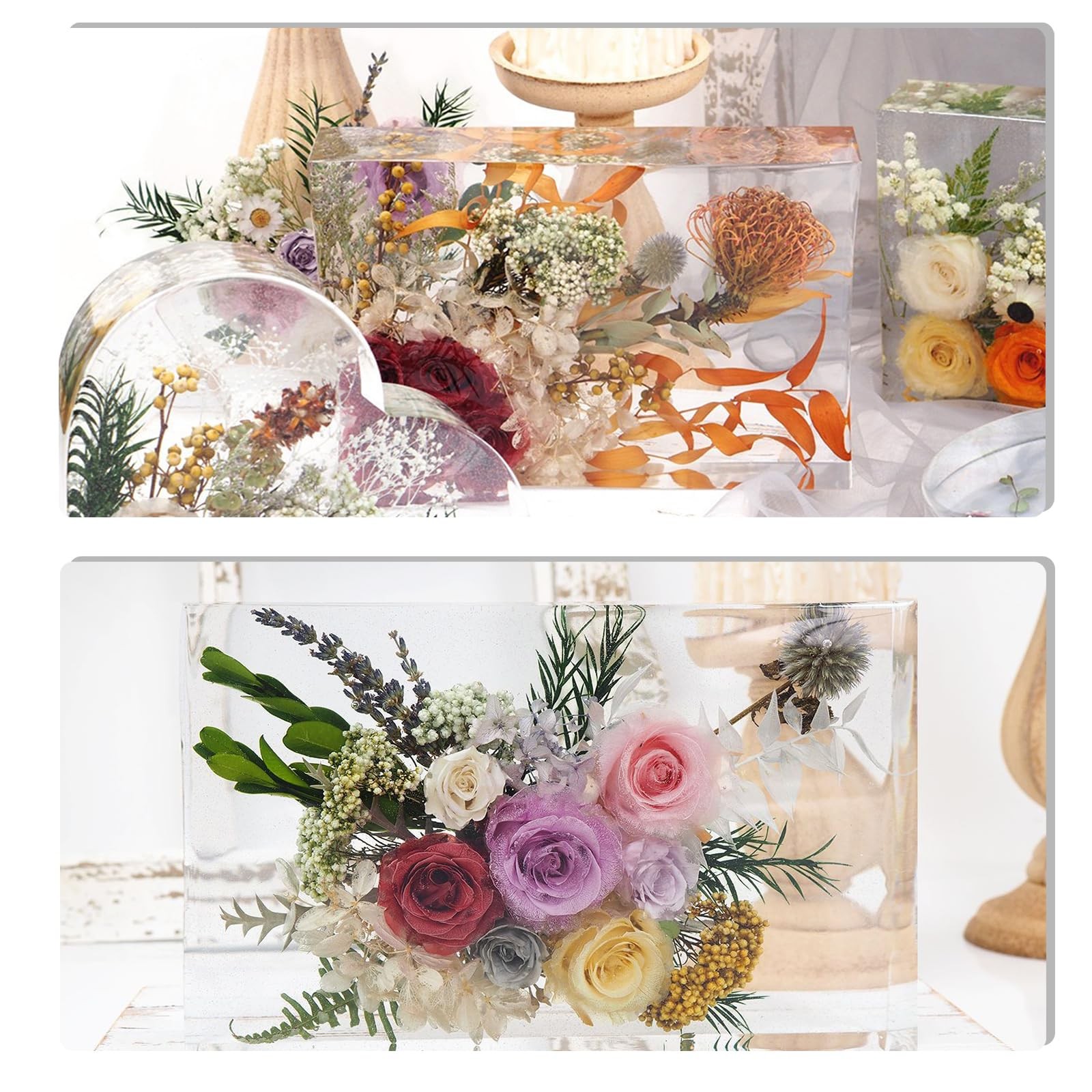 Large Resin Molds,Rectangle Silicone Molds for Resin Casting,Epoxy Resin Casting