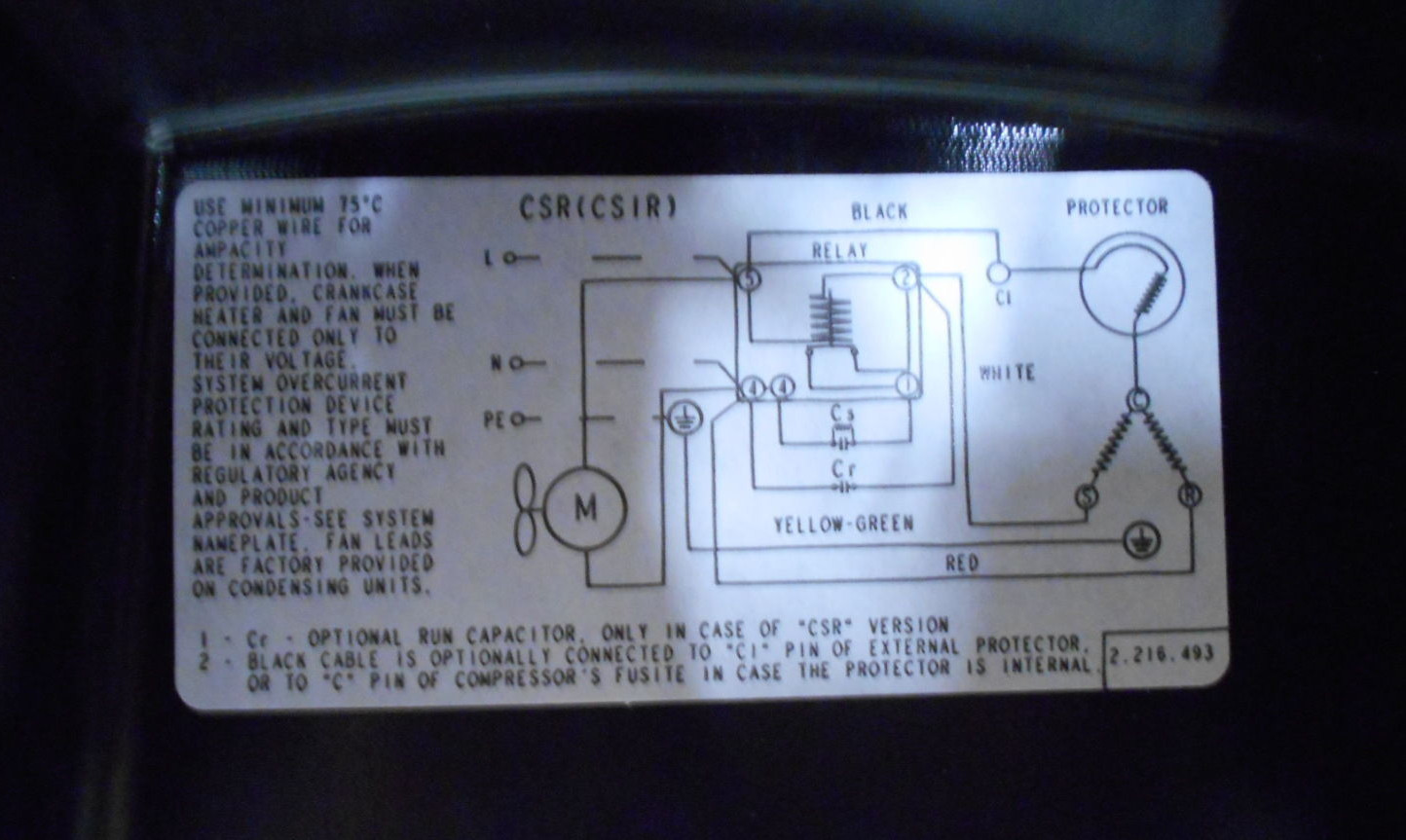 Aspera Compressor Motor Capacitor / Relay Assembly 1.262.234