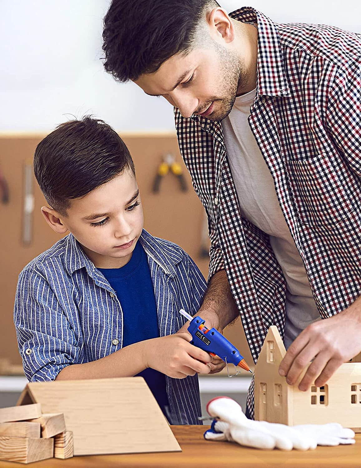 Topelek Mini Hot Glue Gun with 30 Glue Sticks Blue Tear002BDUS