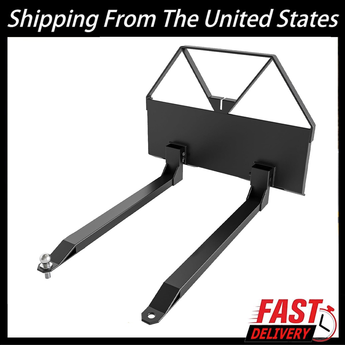 2600LBS 46" Heavy Duty Pallet Forks ,Quick Attach Mount Tractor Forks Skid Steer